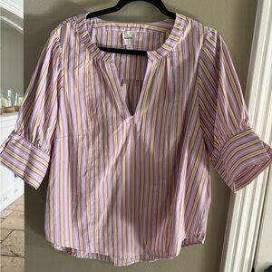 Maeve Multicolor Striped Blouse